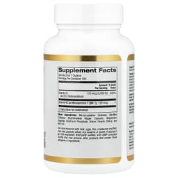 California Gold Nutrition, витамины D3 и K2 в форме MK-7, 180 растительных капсул