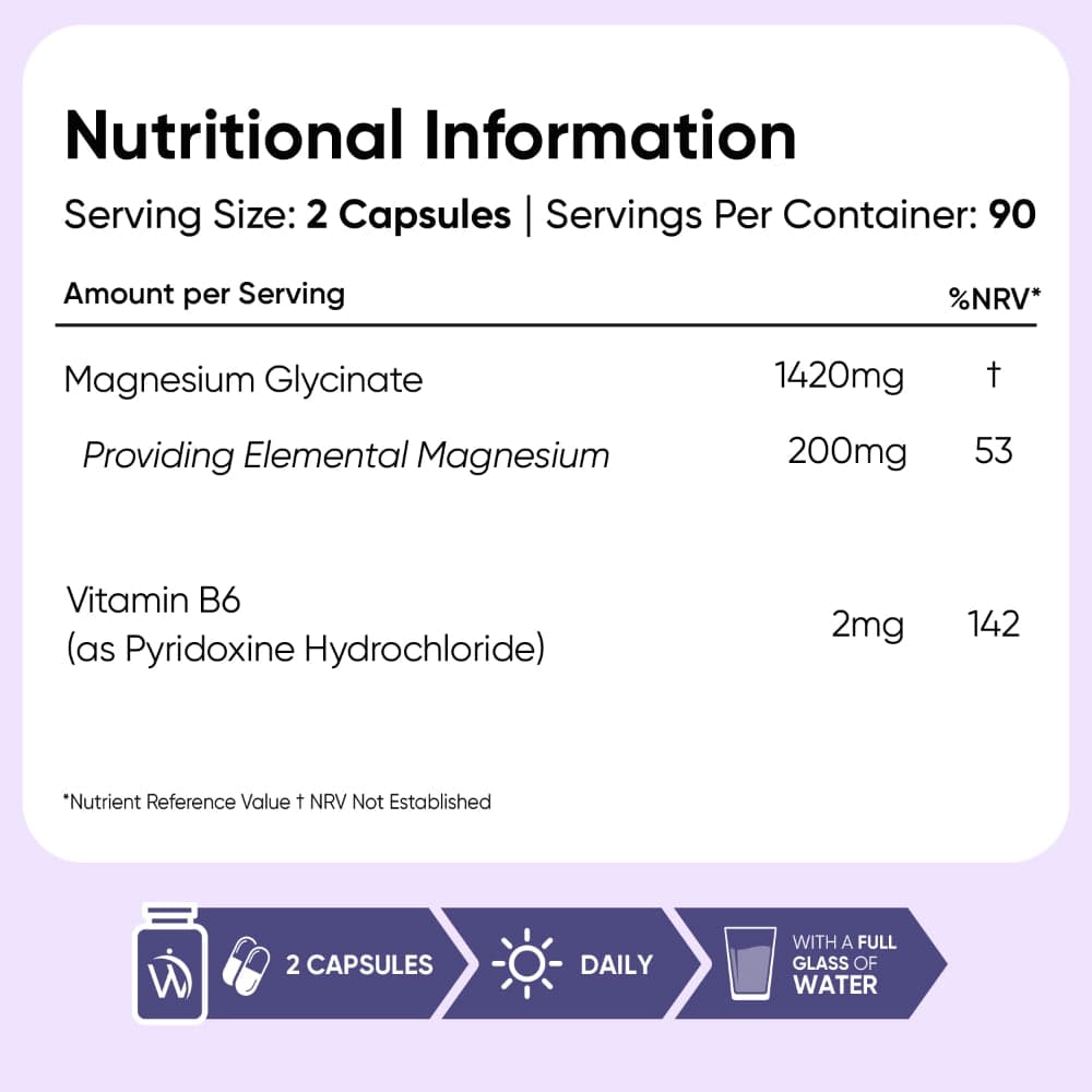 WeightWorld Magnesium Glycinate, 1422 мг, 180 капсул