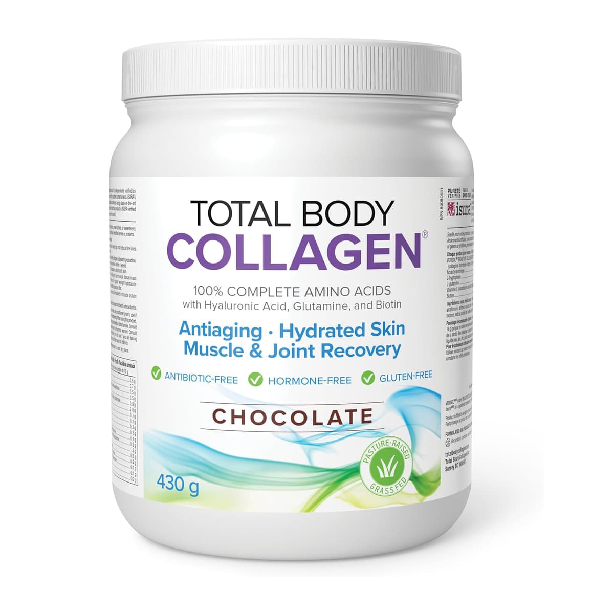 Natural Factors Total Body Collagen, Коллаген со вкусом шоколада, 430 гр