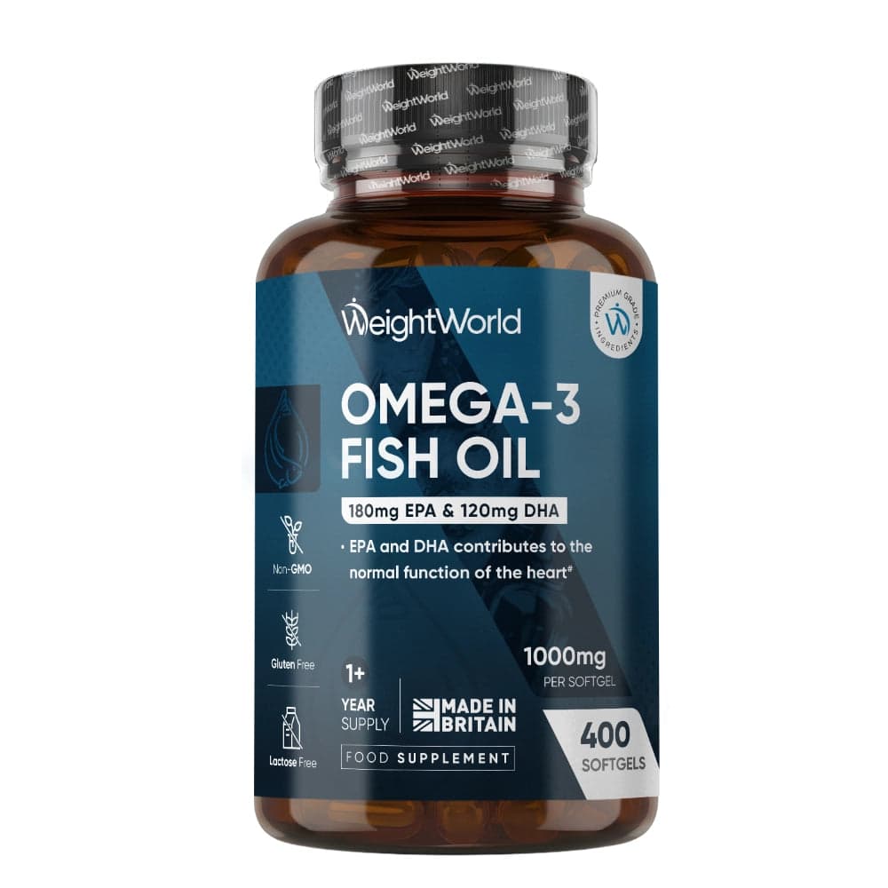WeightWorld Omega-3 Fish Oil, 1000 мг, 400 капсул