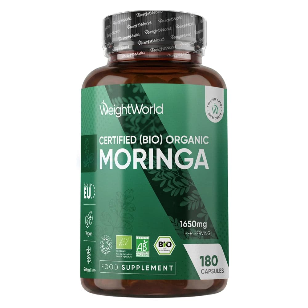 WeightWorld Organic Moringa, 1650 мг, 180 капсул