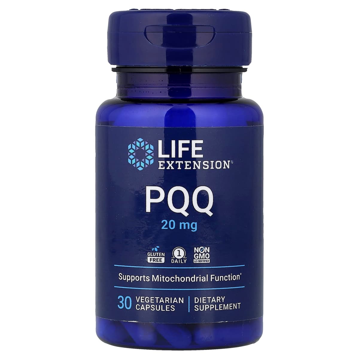 Life Extension, PQQ в капсулах, пирролохинолинхинон, 20 мг, 30 капсул