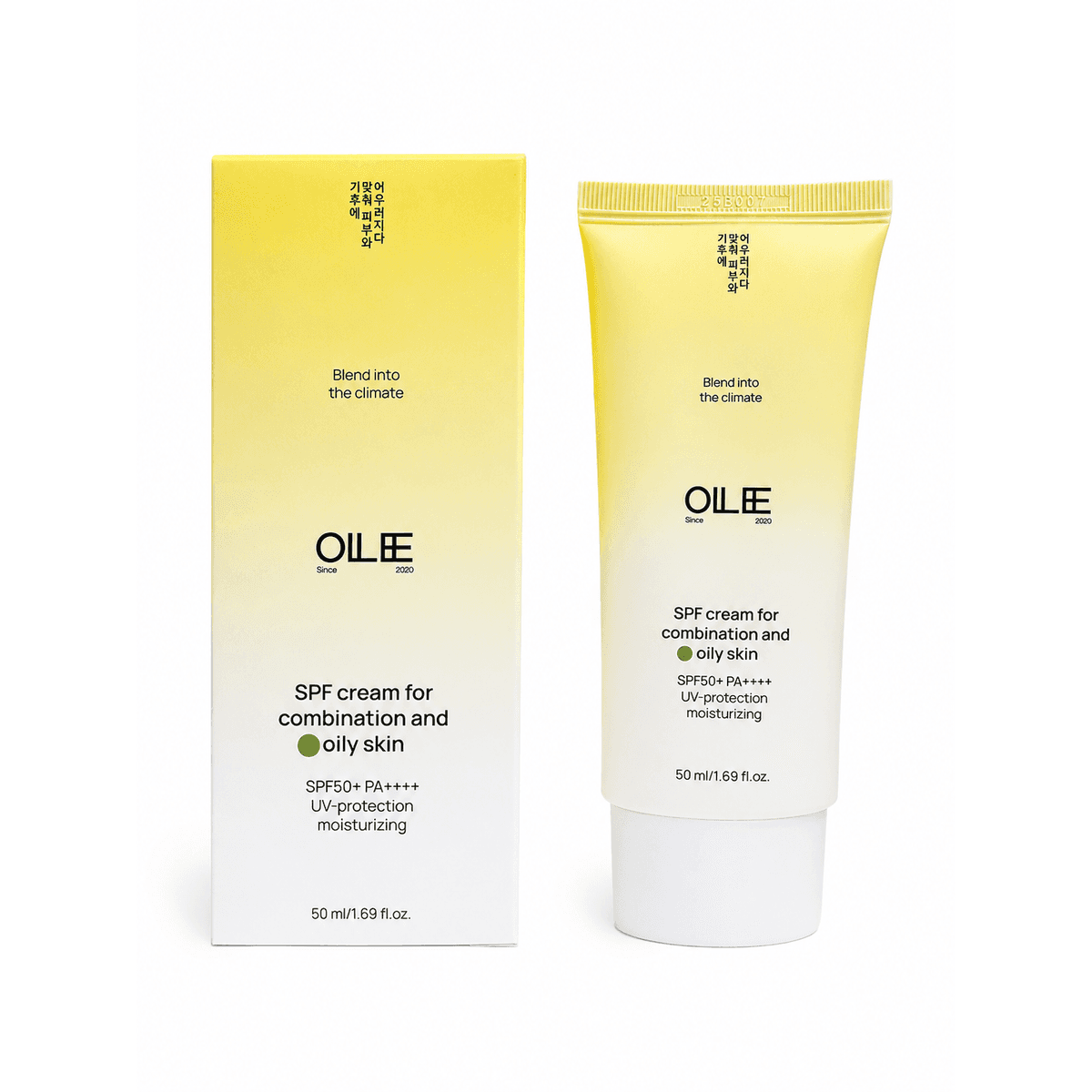 Ollee Солнцезащитный крем для жирной и комбинированной кожи SPF50+