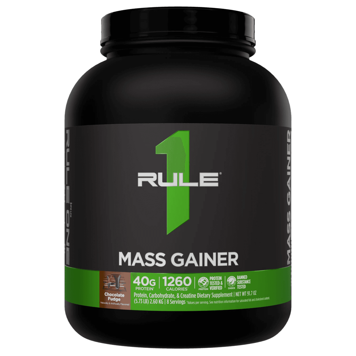 Rule One Mass Gainer, со вкусом шоколада, 8 порций - 2,6 кг
