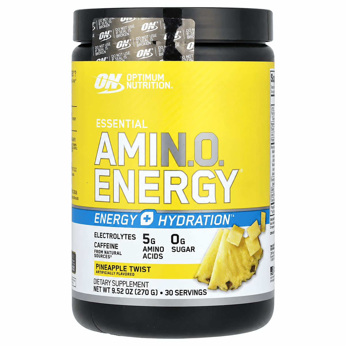 Optimum Nutrition, ESSENTIAL AMIN.O. ENERGY + ELECTROLYTES, ананасовый вкус, 270 гр