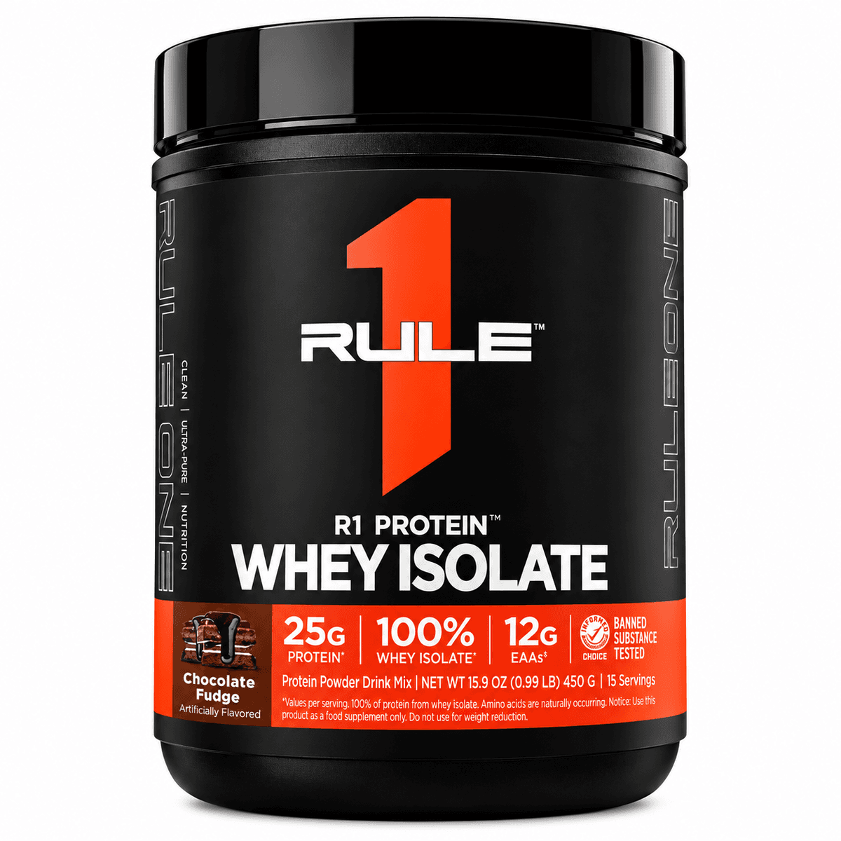 Rule One Protein Whey Isolate, со вкусом шоколада, 448 гр