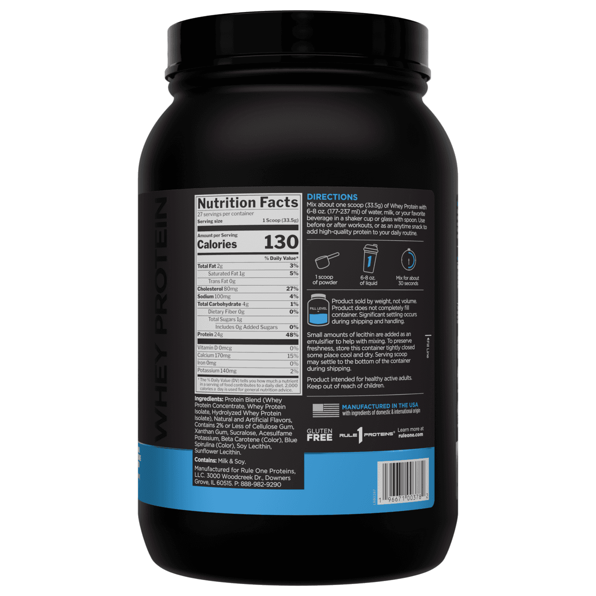 Rule One Whey Protein, со вкусом фисташкового мороженого, 905 гр