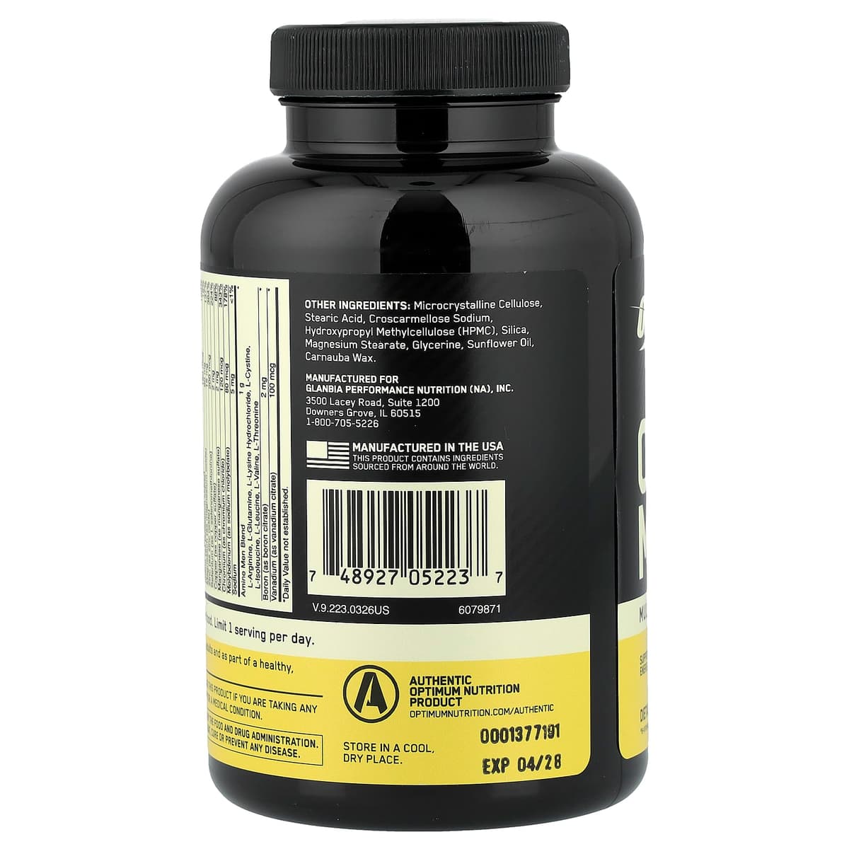 Optimum Nutrition, Opti-Men, мультивитамины для активных мужчин, 90 таблеток