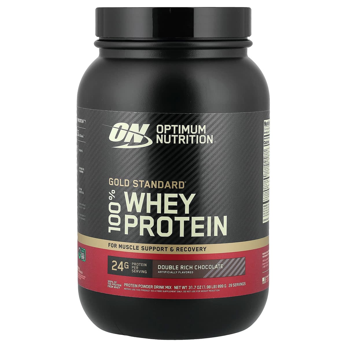 Optimum Nutrition, Gold Standard 100% сывороточный протеин, со вкусом двойного шоколада, 899 гр