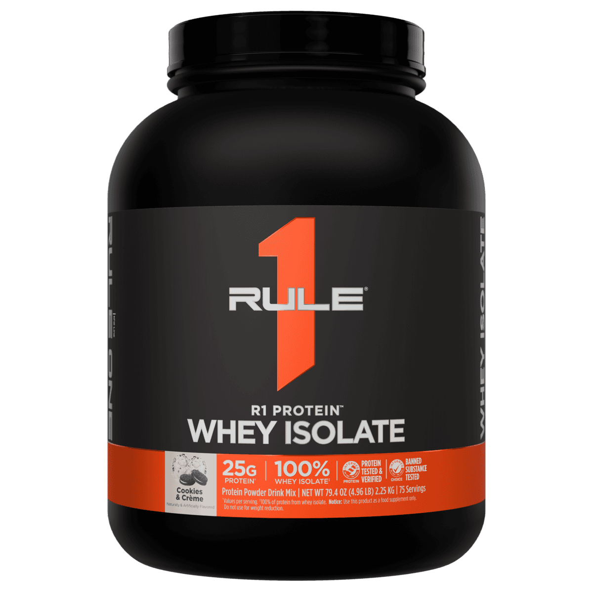 Rule One Protein Whey Isolate, со вкусом печенек - 2,28 кг