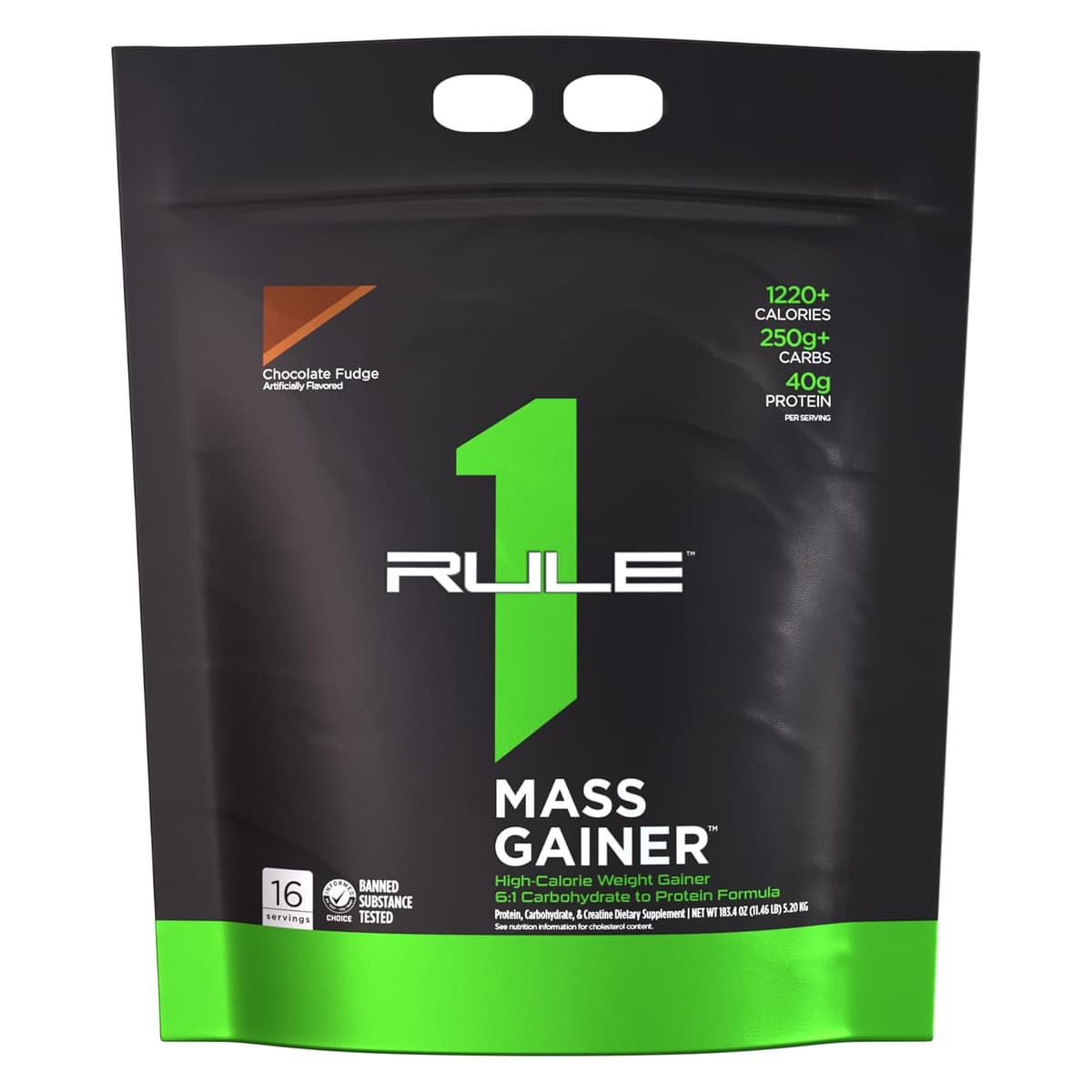 Rule One Mass Gainer, со вкусом шоколада, 16 порций - 5,44 кг