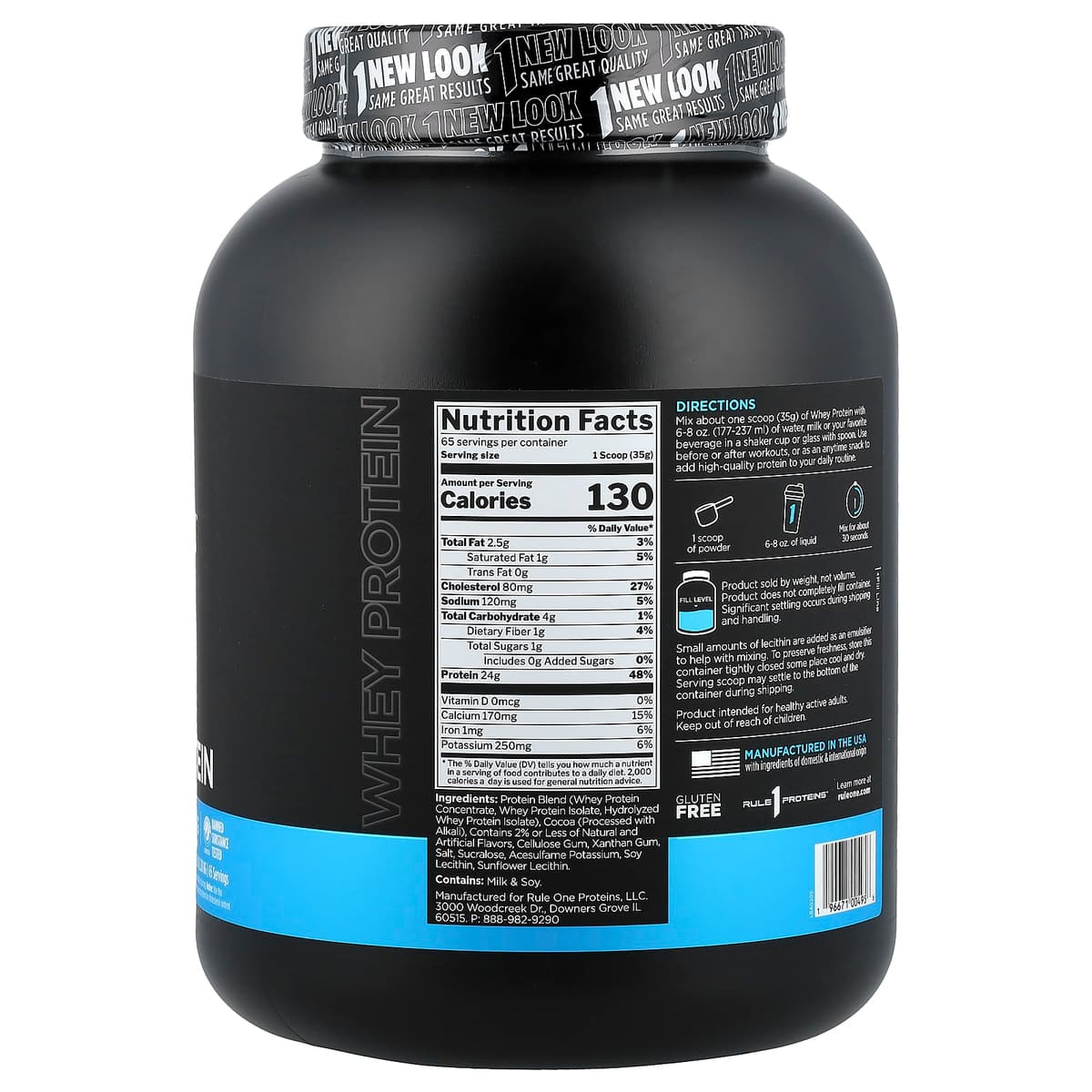 Rule One Whey Protein, со вкусом шоколада - 2,28 кг