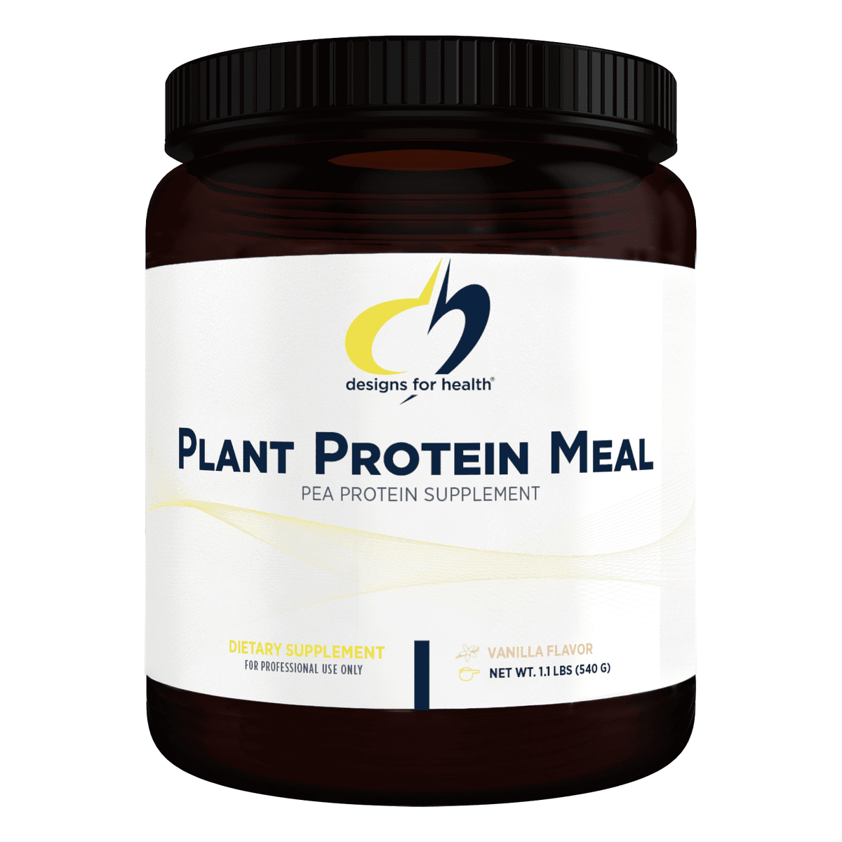 Design for health Plant Protein Meal, растительный гороховый протеин с витаминами и минералами, вкус ванили, 15 порций