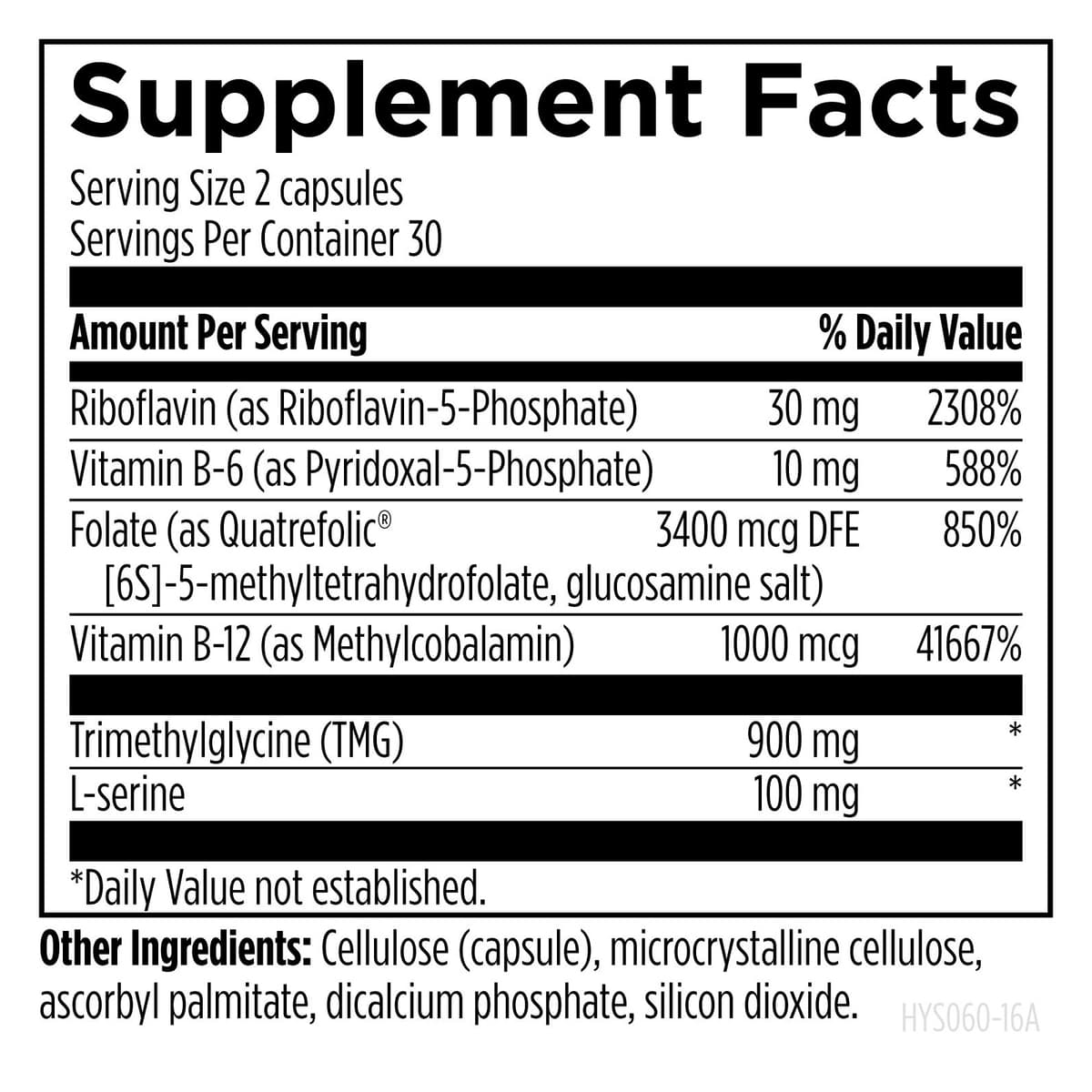 Design for health Homocysteine Supreme™, активные витамины B2, B6, B12 и фолат с TMG, 60 капсул