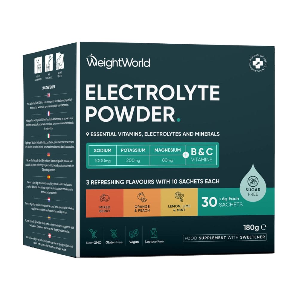 WeightWorld Electrolyte Powder, электролиты с витаминами, 30 саше