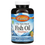 Carlson Labs, Самый лучший рыбий жир, натуральный апельсиновый вкус, 350 мг, 120 мягких таблеток