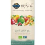 Garden of Life, MyKind Organics, мультивитамины из цельных продуктов для мужчин от 40 лет, 60 веганских таблеток