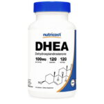 Nutricost DHEA 100 мг, 120 капсул - без глютена, без сои, без ГМО, добавка