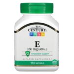 21st Century, Витамин E, 180 мг (400 МЕ), 110 мягких таблеток