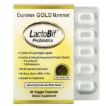 California Gold Nutrition, LactoBif, пробиотики, 5 млрд КОЕ, 60 растительных капсул