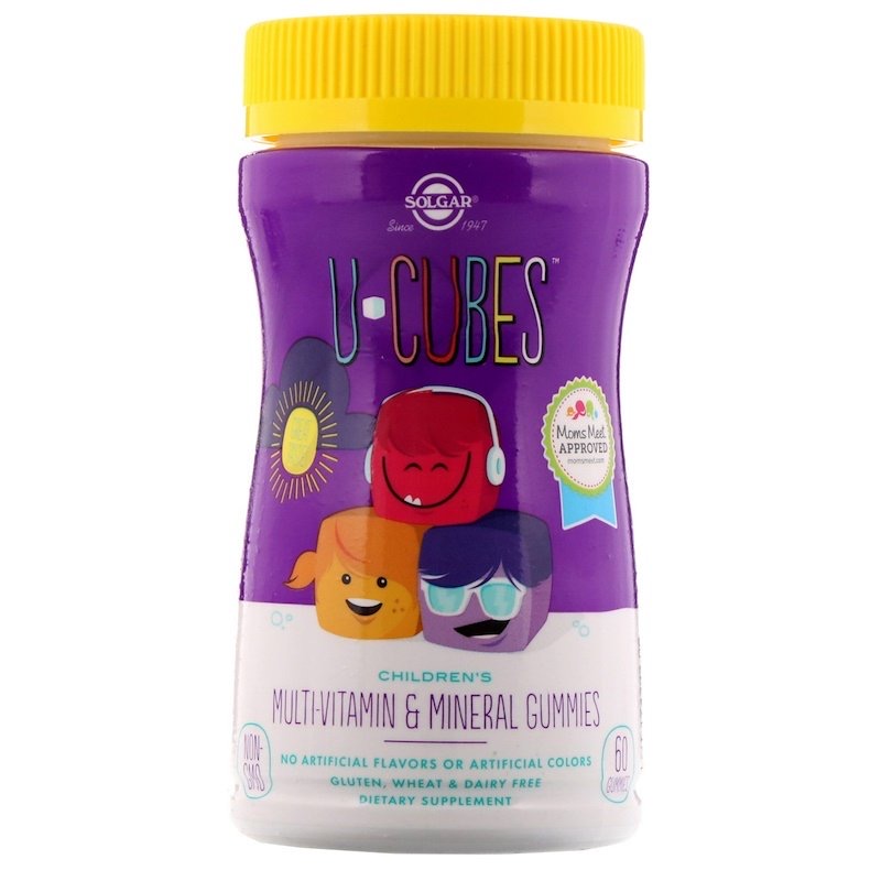 Solgar, U-Cubes, жевательные мультивитамины и минералы для детей, 60 жевательных конфет
