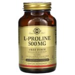 Solgar, L-Proline, 500 мг, 100 растительных капсул