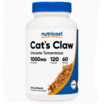Nutricost Cat's Claw 1000 мг, 120 капсул - вегетарианские капсулы, без ГМО и глютена, 60 порций