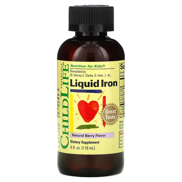 ChildLife, Liquid Iron, с натуральным ягодным вкусом, 118 мл