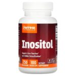 Jarrow Formulas, Инозитол,(Inositol) 750 мг, 100 вегетарианских капсул