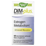 Nature's Way, DIM-Plus, Метаболизм эстрогенов, 60 вегетарианских капсул
