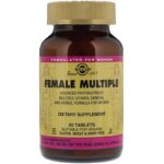 Solgar, Female Multiple, 60 таблеток Женские мультивитамины