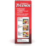 Детская пероральная суспензия Tylenol, обезболивающее и жаропонижающее средство с ацетаминофеном при симптомах простуды, гриппа или боли в горле со вкусом ВИШНИ 120 мл
