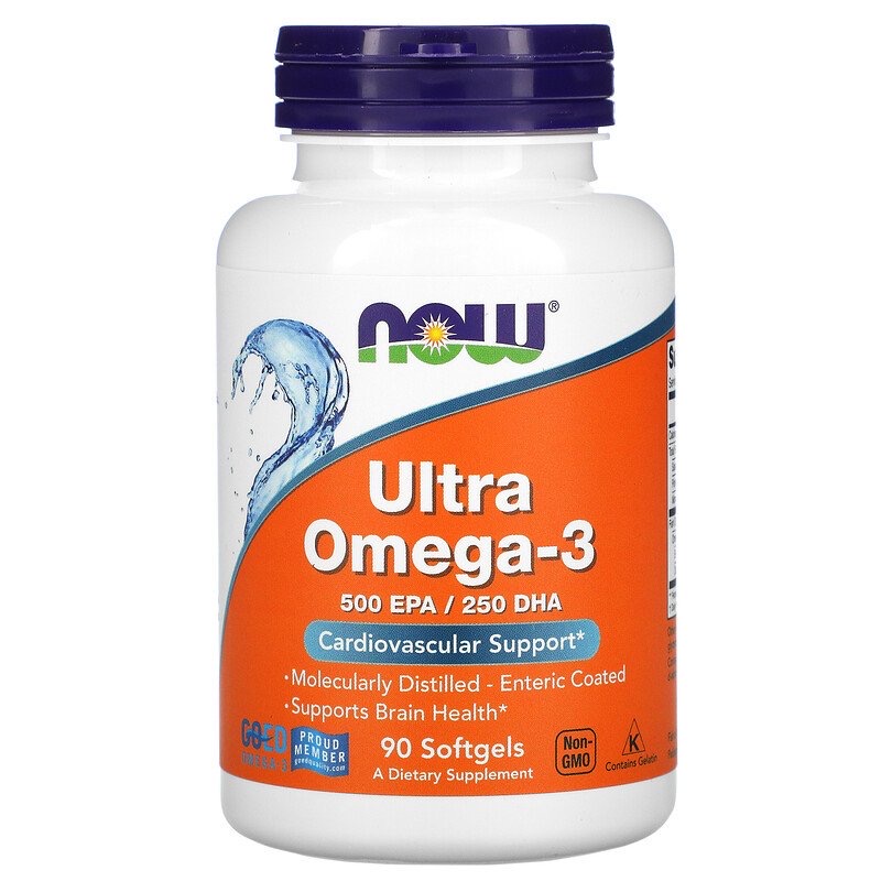 Now Foods, Ultra Omega-3, 90 мягких таблеток