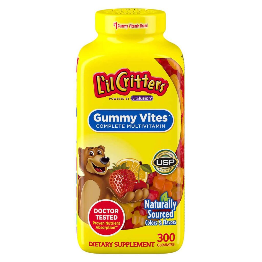 L'il Critters, Gummy Vites Complete 300 мультивитаминных жевательных конфет
