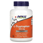 NOW Foods, L-триптофан, 500 мг, 120 растительных капсул
