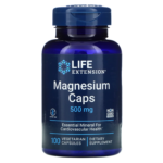 Life Extension, Магний в капсулах, 500 мг, 100 вегетарианских капсул