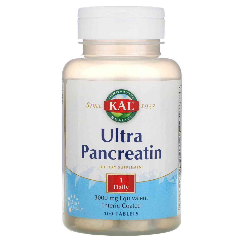 Kal Ultra Pancreatin - 3000 мг - 100 таблеток с энтеросолюбильным покрытием