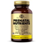Solgar Prenatal Nutrients, 120 таблеток - Мультивитаминная и минеральная формула для беременных и кормящих женщин - Содержит цинк, кальций, железо, фолиевую кислоту, витамины С и Е - Веганский, без глютена