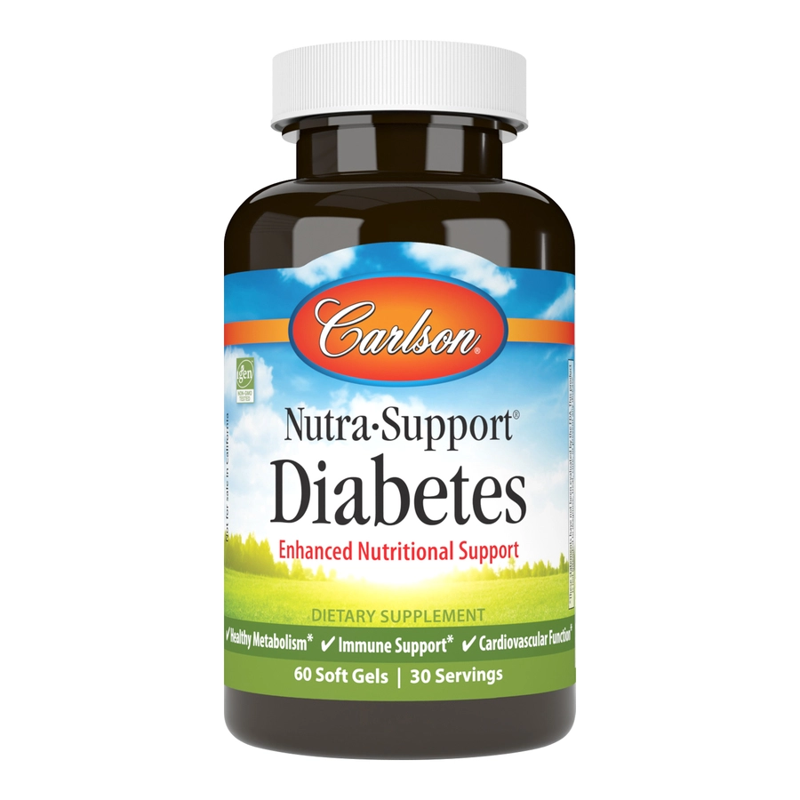 Carlson Labs Nutra-Support Diabetes Multi Nutrients, 60 мягких таблеток