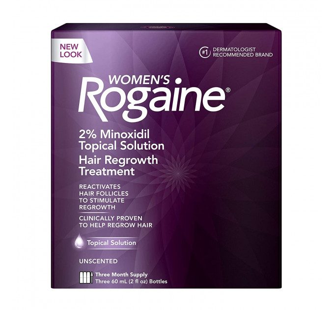 Women's Rogaine 2% Minoxidil раствор миноксидила для женщин от выпадения и поредения волос