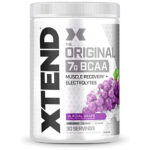 XTEND Original BCAA Powder Ледниковый виноград | Не содержащий сахара напиток для восстановления мышц после тренировки с аминокислотами | 7г BCAA для мужчин и женщин | 30 порций