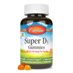 Carlson Super D3 Gummies 4000 IU (100 мкг), различные фруктовые вкусы, 120 жевательных конфет