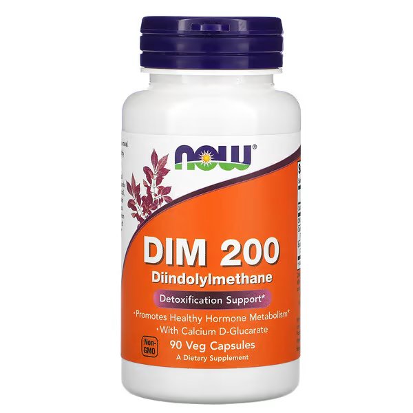 NOW Foods, DIM 200 (дииндолилметан), 90 растительных капсул
