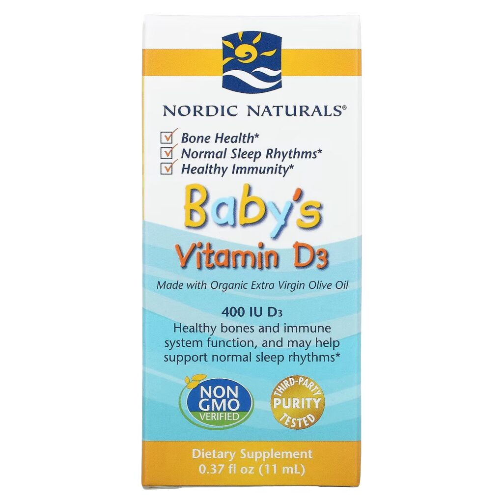Nordic Naturals, Детский витамин D3, 400 МЕ, 11 мл