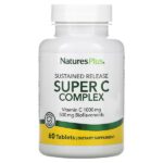 NaturesPlus, суперкомплекс с витамином C длительного высвобождения, 60 таблеток