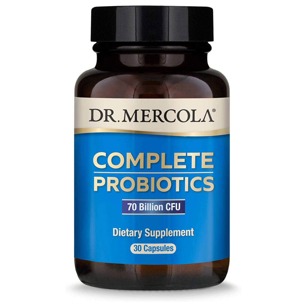 Комплекс пробиотиков Dr. Mercola, 60 штук, 30 порций, два раза в день, 70 миллиардов КОЕ, устойчивы к кислотам и желчи, способствуют здоровому пищеварению и поддерживают иммунную систему