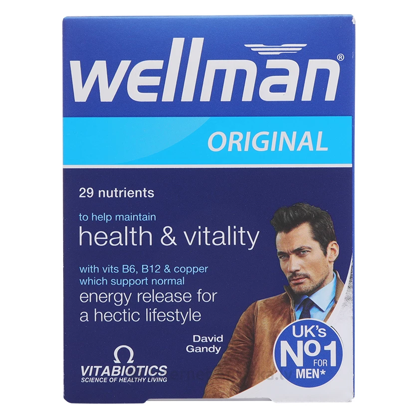 Vitabiotics Wellman Original витамины для мужчин, 30 таблеток