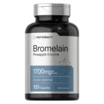 Horbaach - Бромелайн 1700 мг | 120 капсул | Поддерживает здоровье пищеварительной системы | Ананасовый фермент | Без ГМО, без глютена