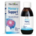 Herbion Naturals Memory Support Liquid: помогает улучшить работу мозга и отвлечь мысли, уменьшить тревогу и усталость, снять стресс и улучшить настроение, для взрослых и детей от 12 лет, 150 мл