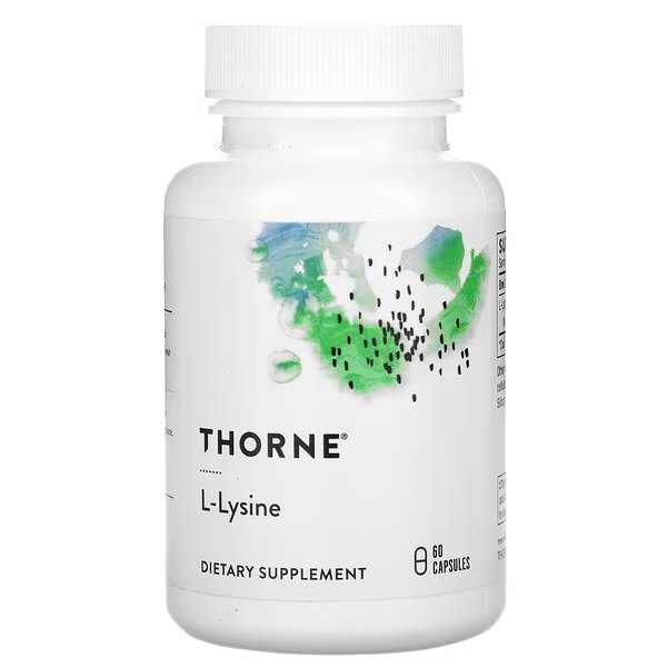 Thorne Research, L-лизин, 60 капсул